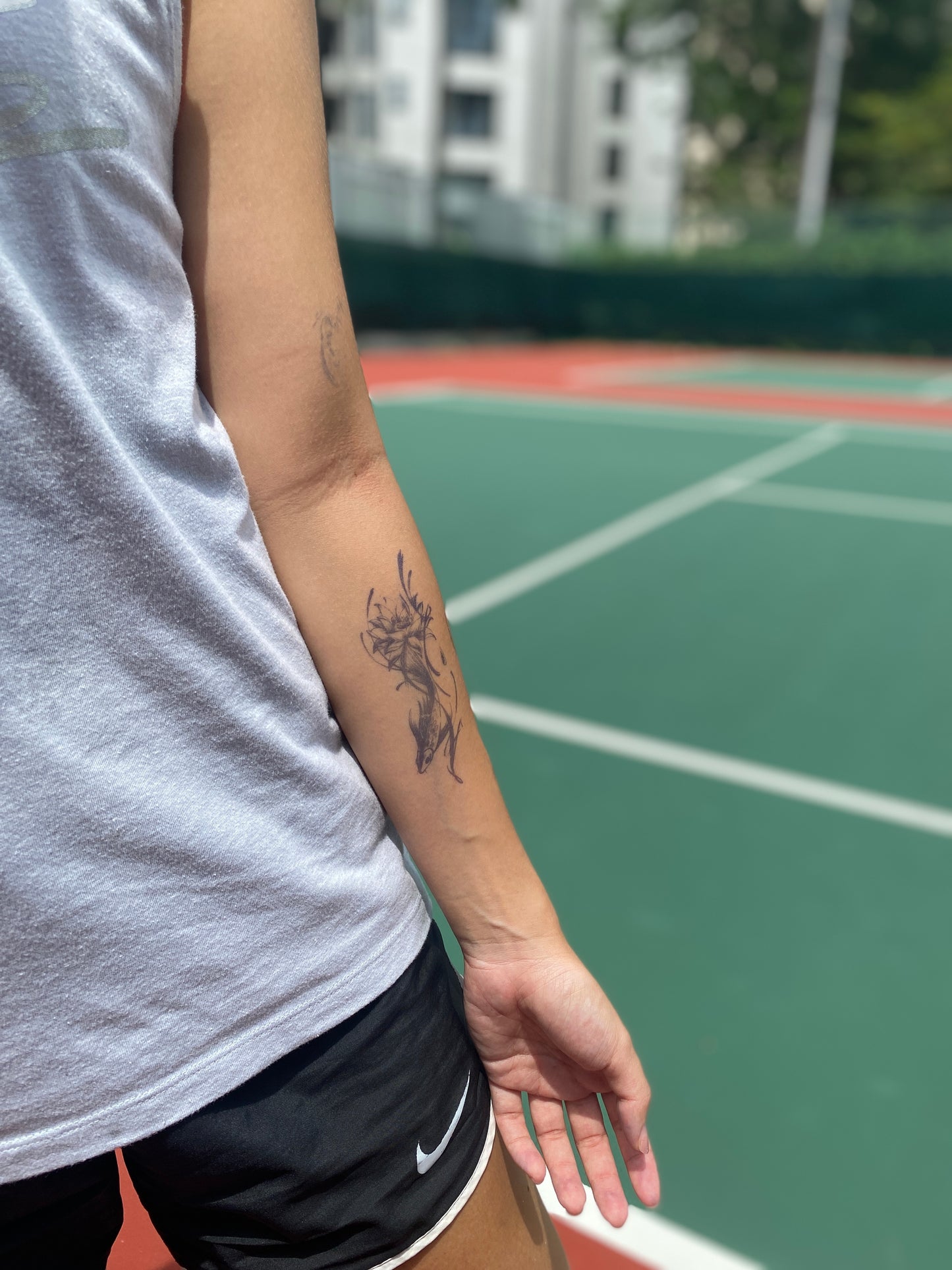 Abstract - lotus and fish | inkperfect's Jagua 12cm x 7cm