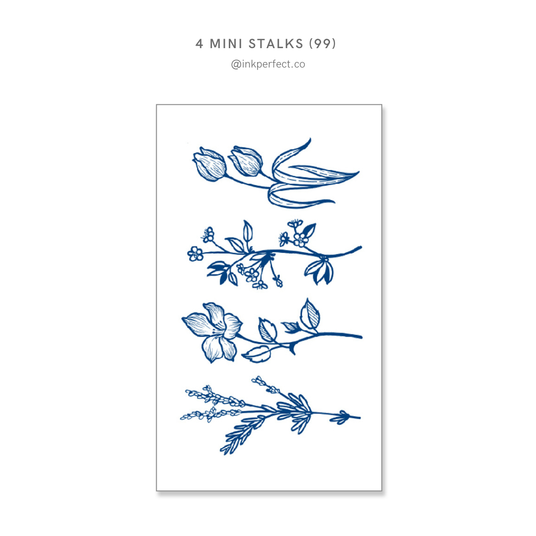 4 mini Stalks (99) | inkperfect's Jagua 12cm x 7cm