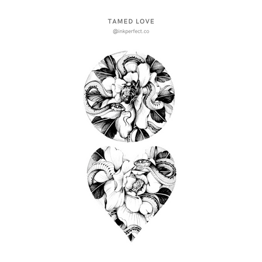 Tamed love | temporary tattoo 10cm x 6cm