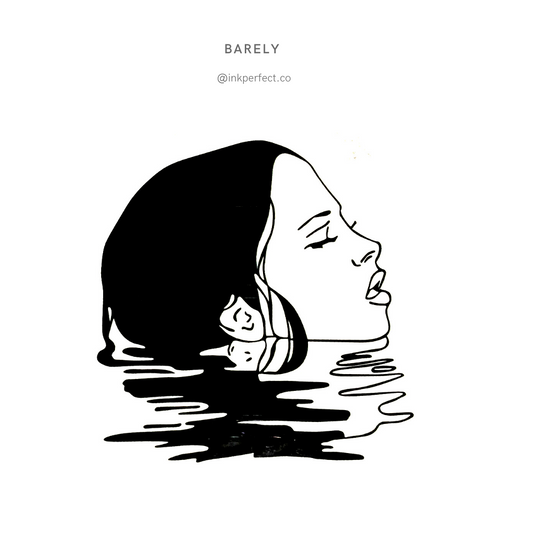 Barely | temporary tattoo 7cm x 5cm