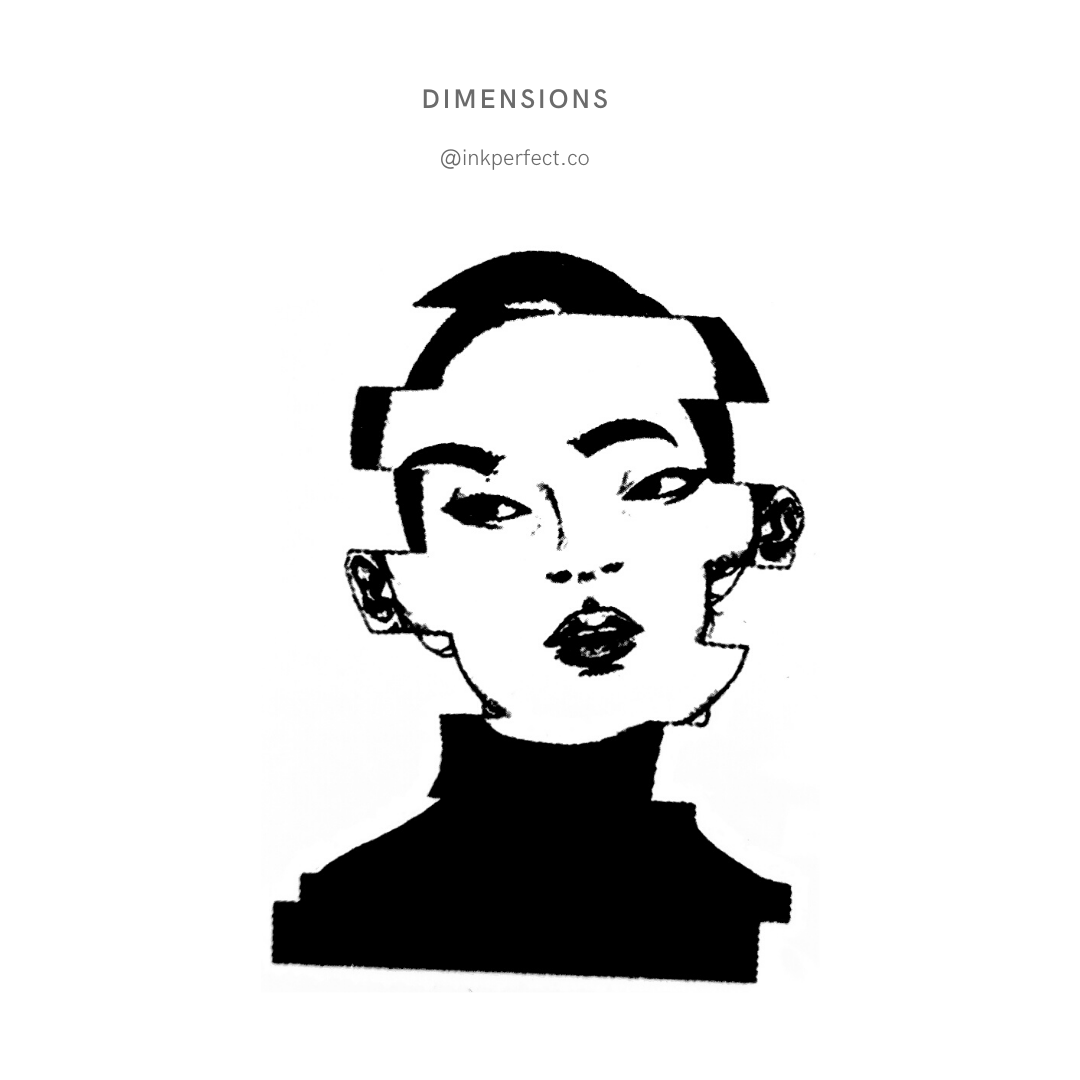 Dimensions | temporary tattoo 7cm x 5cm