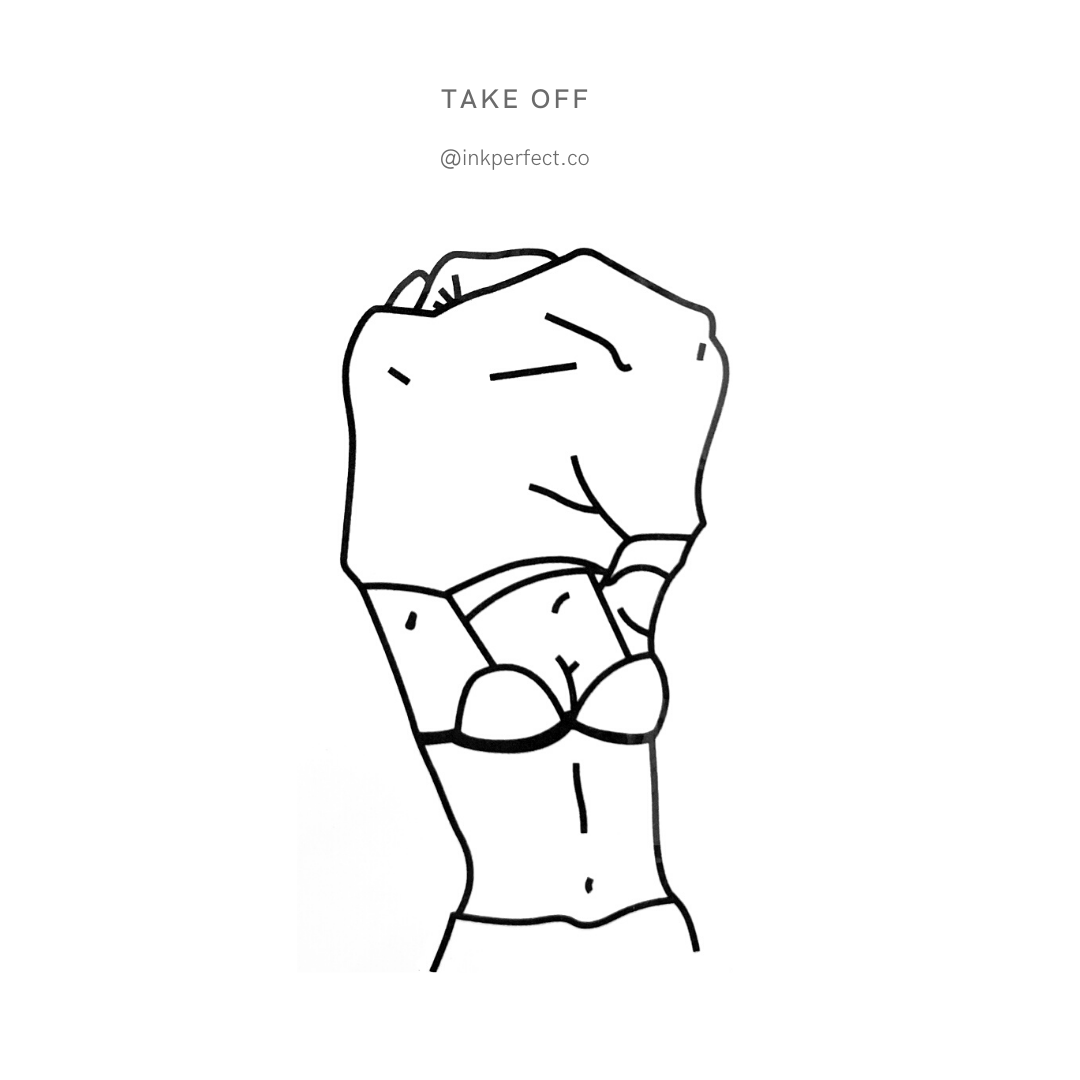 Take off | temporary tattoo 7cm x 5cm