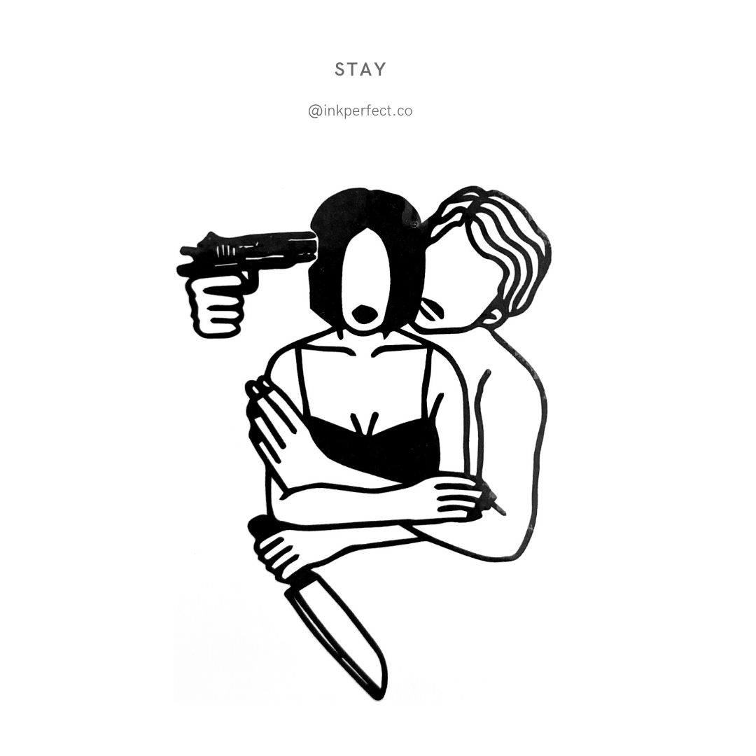 Stay | temporary tattoo 7cm x 5cm