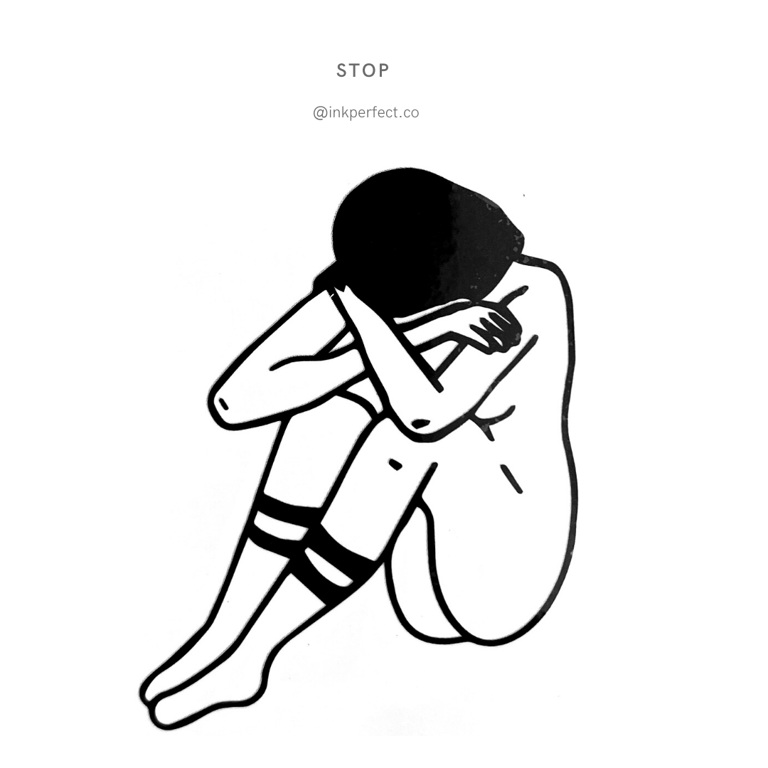 Stop | temporary tattoo 7cm x 5cm