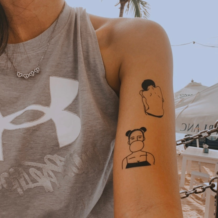 Bubble pop | temporary tattoo 7cm x 5cm