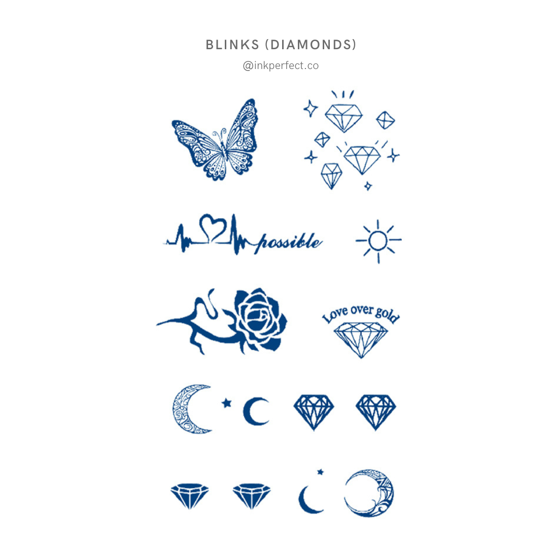 Blinks (Diamonds) | inkperfect's Jagua 18cm x 11cm