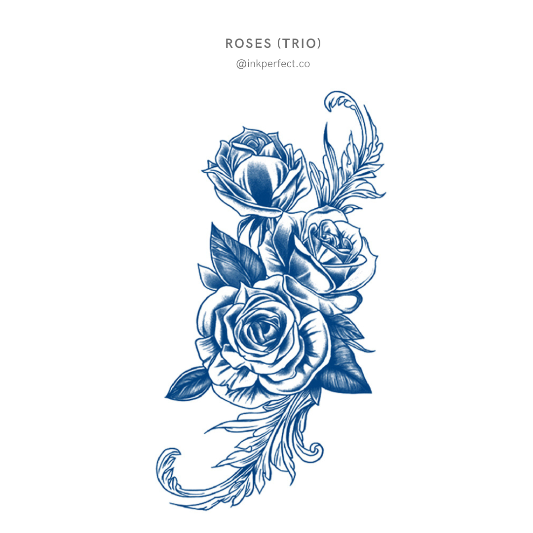 Roses (Trio) | inkperfect's Jagua 18cm x 11cm