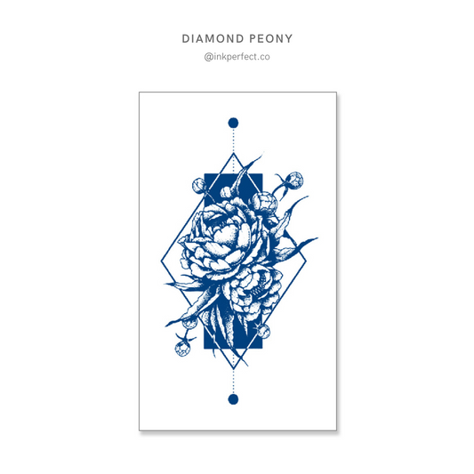 Diamond Peony | inkperfect's Jagua 12cm x 7cm