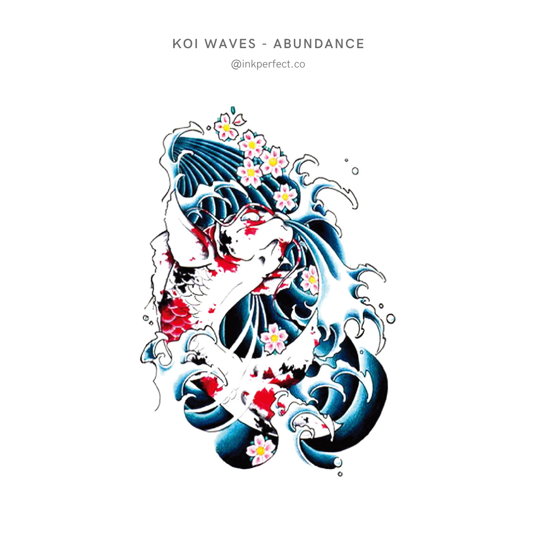 Koi Waves - Abundance | 12cm x 7cm