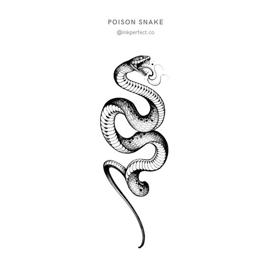 Poison Snake | temporary tattoo 10cm x 6cm