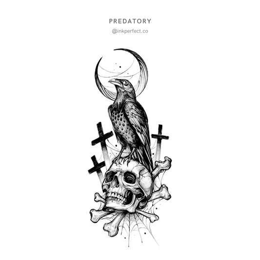Predatory | temporary tattoo 10cm x 6cm