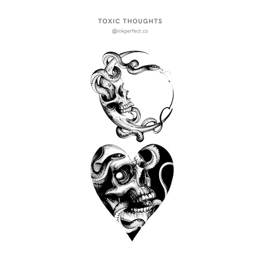 Toxic thoughts | temporary tattoo 10cm x 6cm