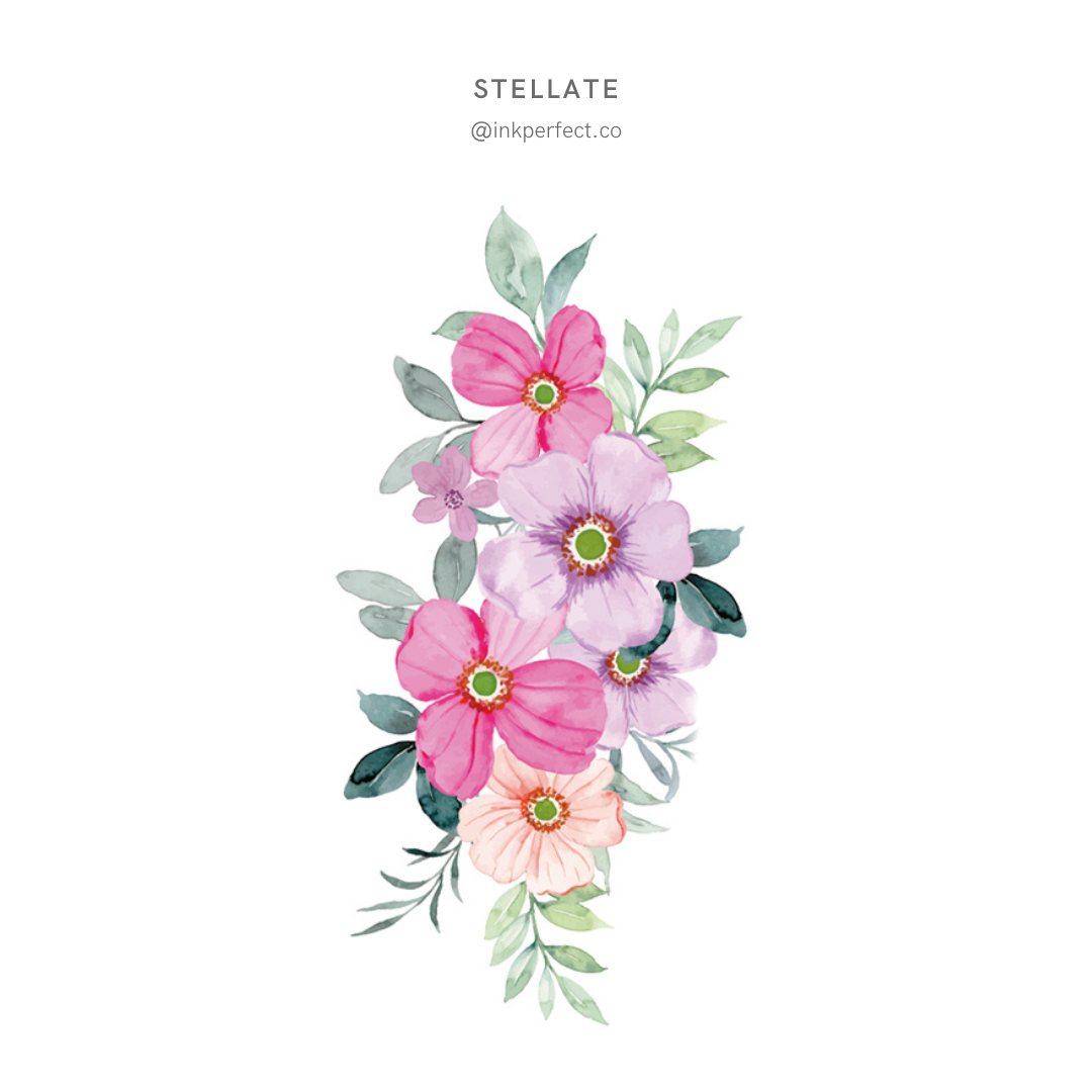 Stellate | temporary tattoo 10cm x 6cm