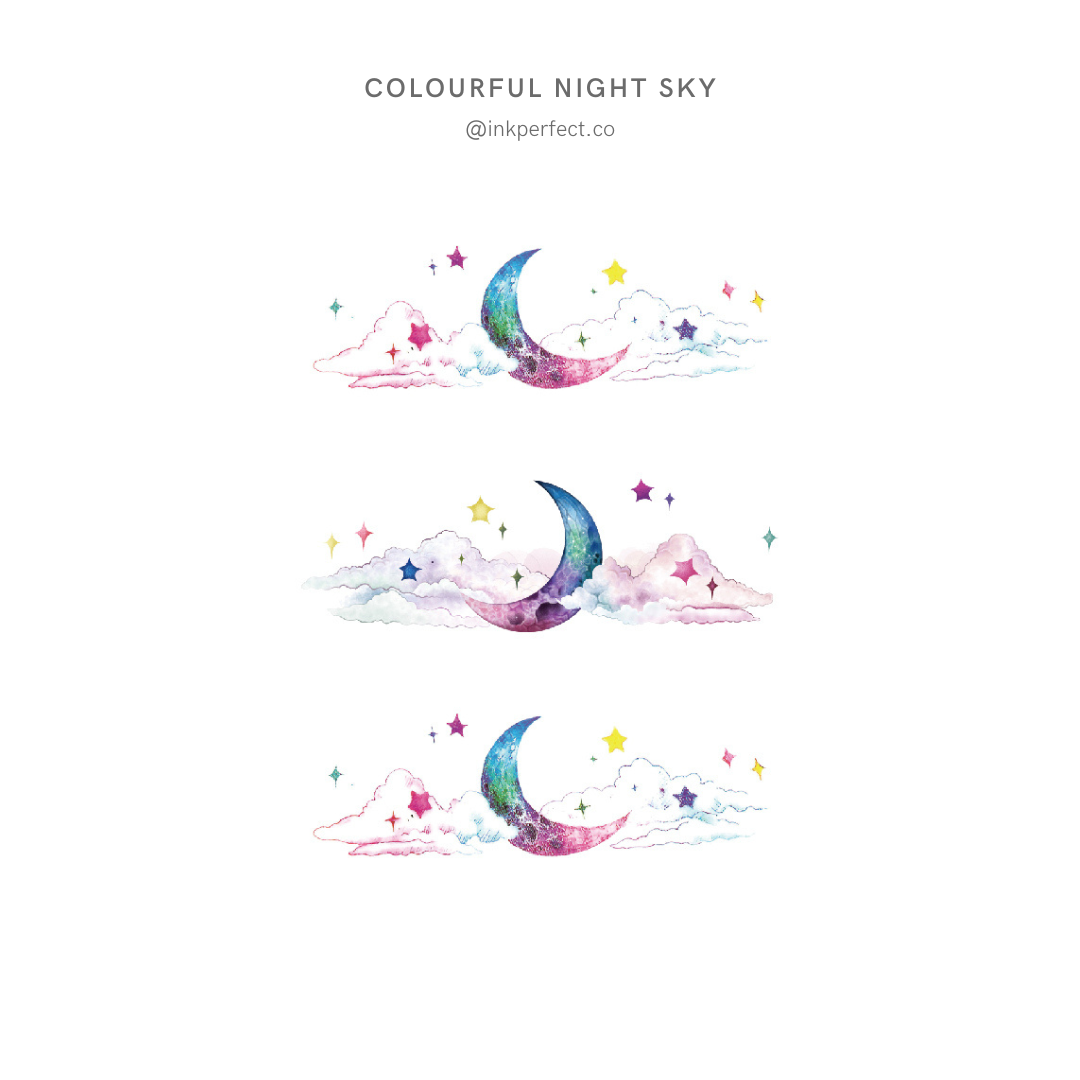 Colourful Night Sky | 12cm x 7cm