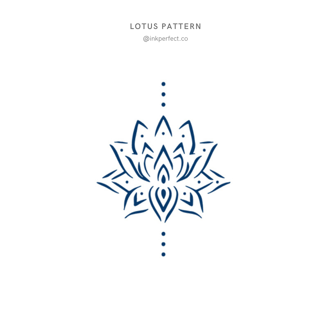 Lotus Pattern | inkperfect's Jagua 5cm x 5cm