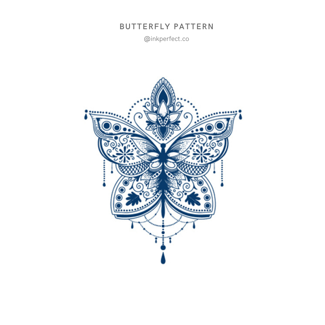 Butterfly Pattern | inkperfect's Jagua 5cm x 5cm