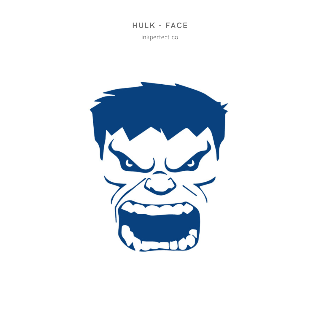Hulk - Face | inkperfect's Jagua 5cm x 5cm