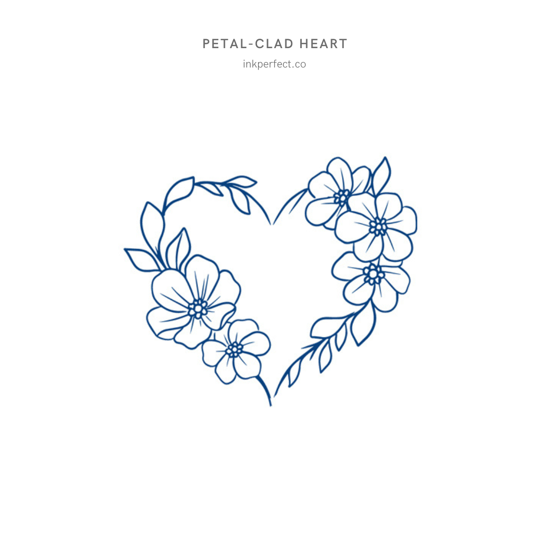 Petal-clad Heart | inkperfect's Jagua 5cm x 5cm