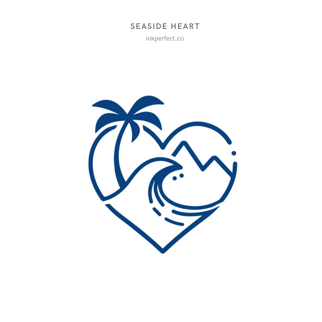 Seaside heart | inkperfect's Jagua 5cm x 5cm