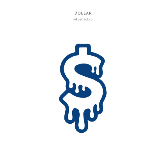 Dollar sign | inkperfect's Jagua 5cm x 5cm