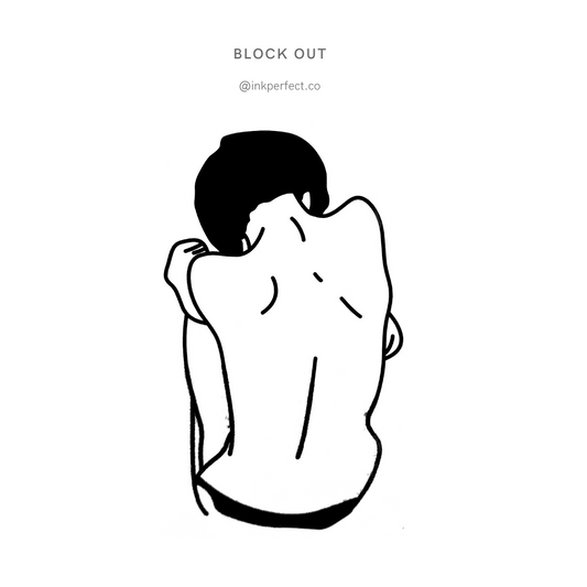 Block Out | temporary tattoo 7cm x 5cm
