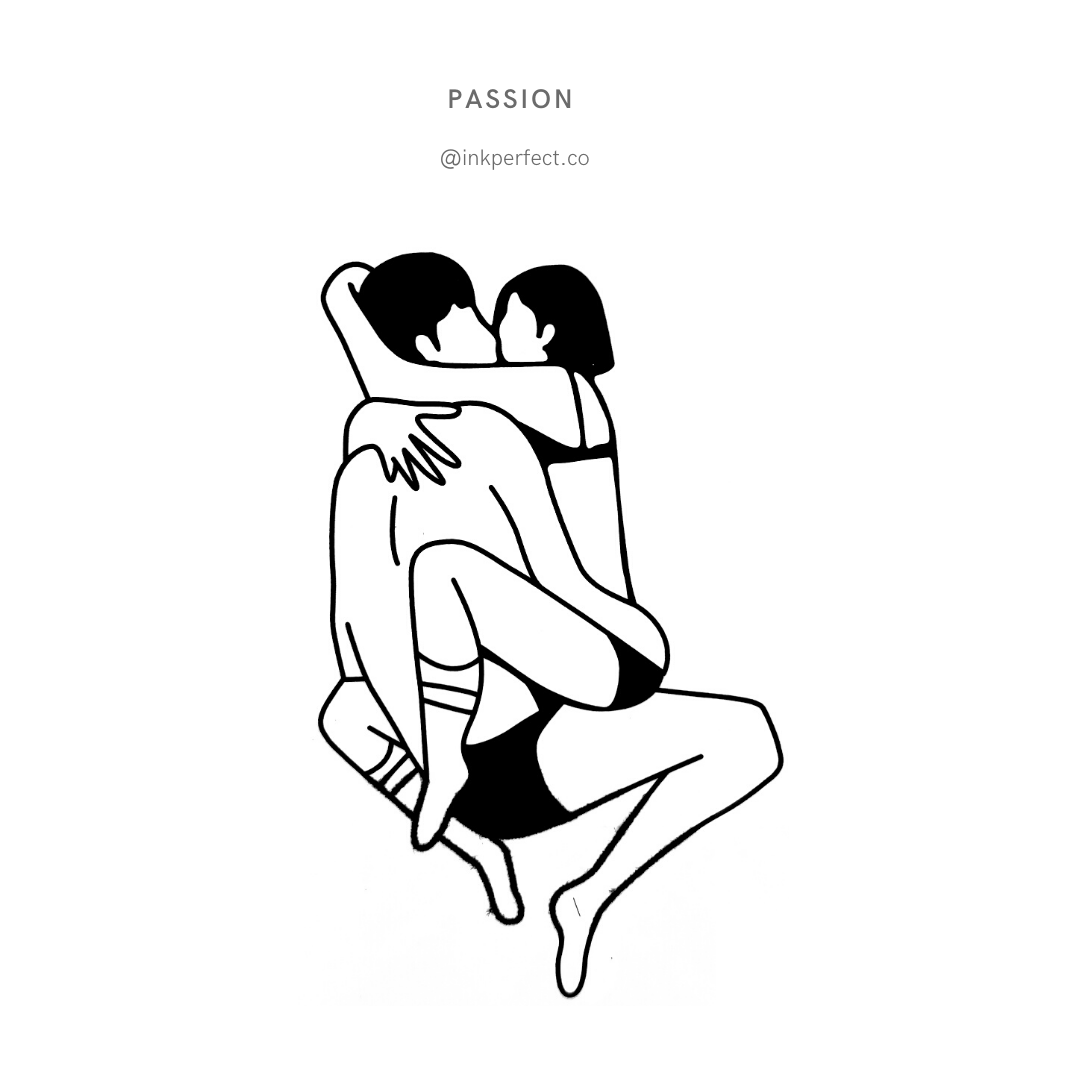 Passion | temporary tattoo 7cm x 5cm