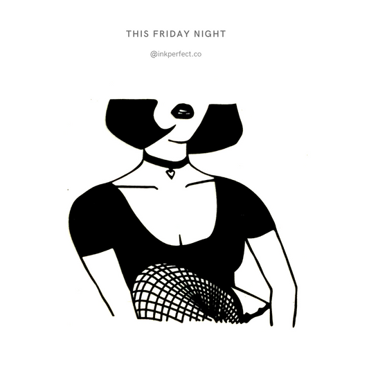 This Friday Night | temporary tattoo 7cm x 5cm