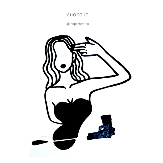 Shoot it | temporary tattoo 7cm x 5cm