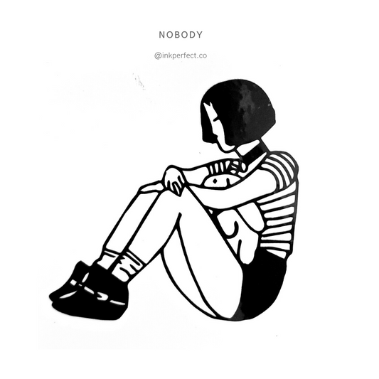 Nobody | temporary tattoo 7cm x 5cm