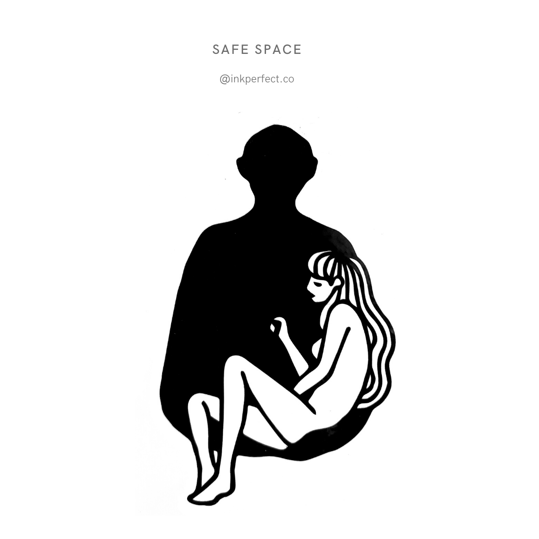 Safe space | temporary tattoo 7cm x 5cm