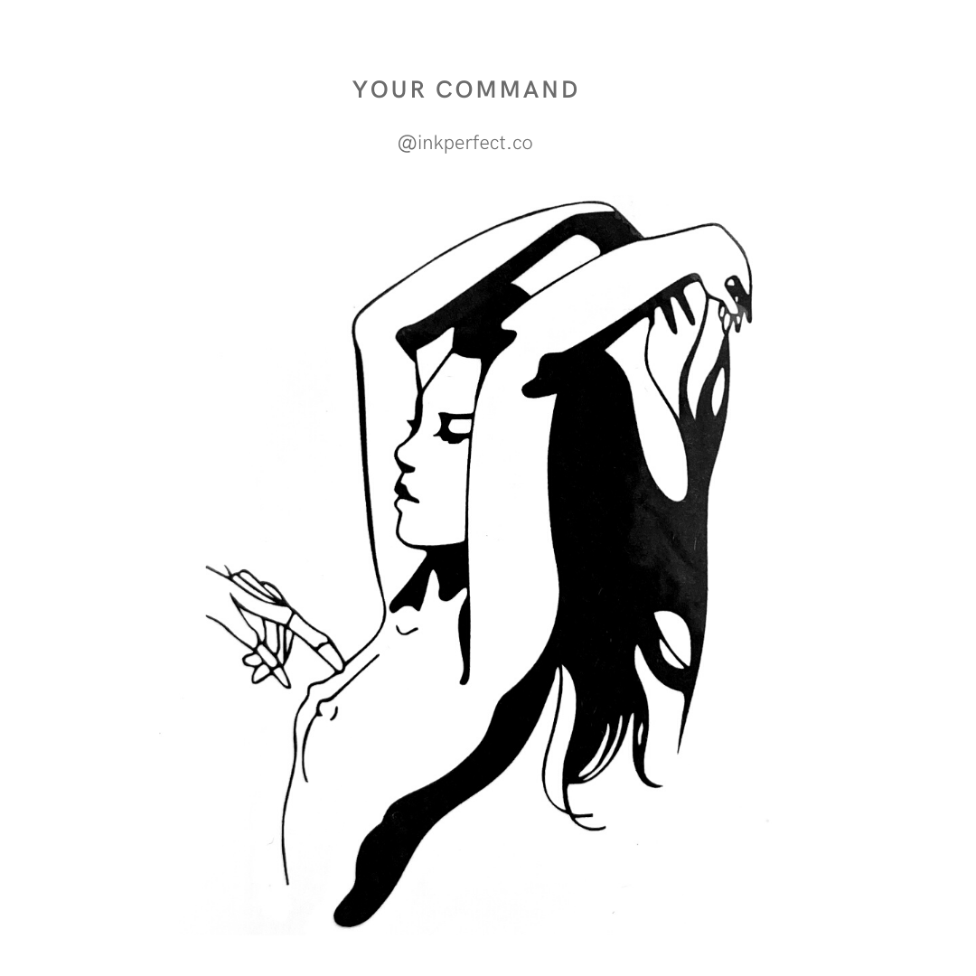 Your Command | temporary tattoo 7cm x 5cm