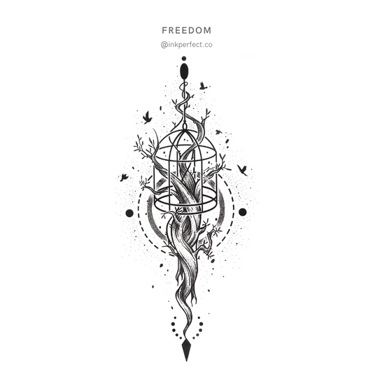 Freedom | Temporary tattoo 21cm x 11cm