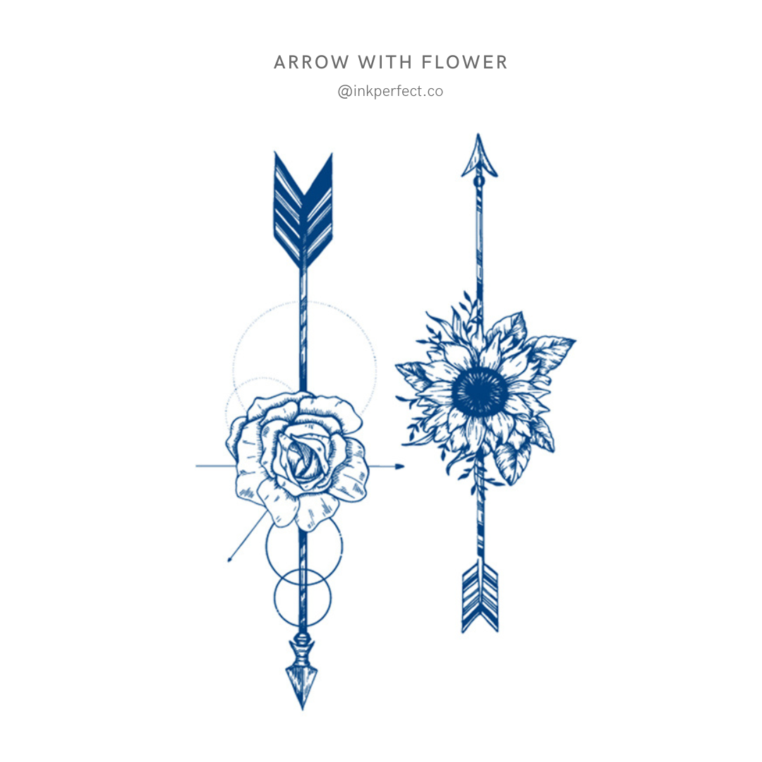 Arrow with flower | inkperfect's Jagua 18cm x 11cm