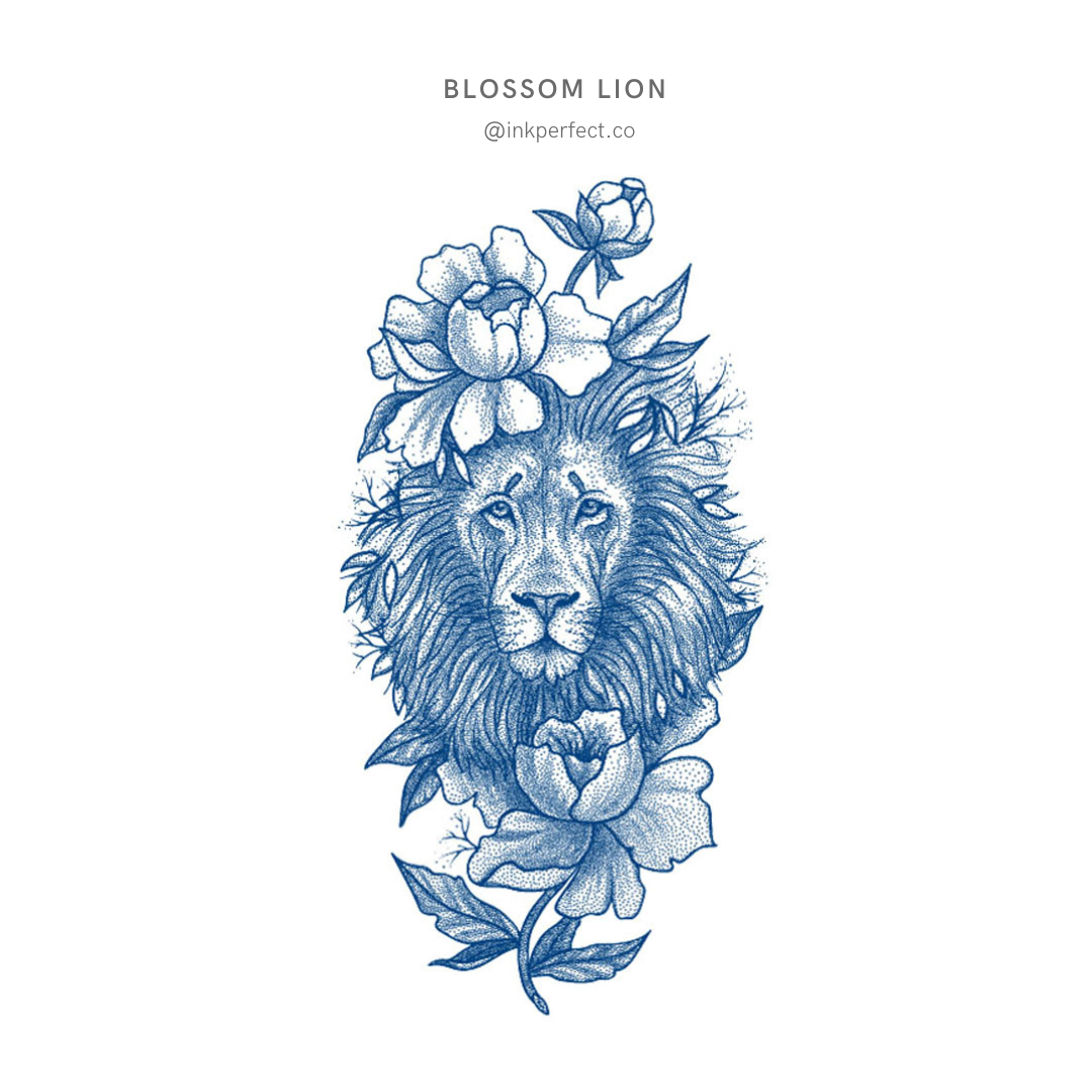 Blossom Lion | inkperfect's Jagua 18cm x 11cm