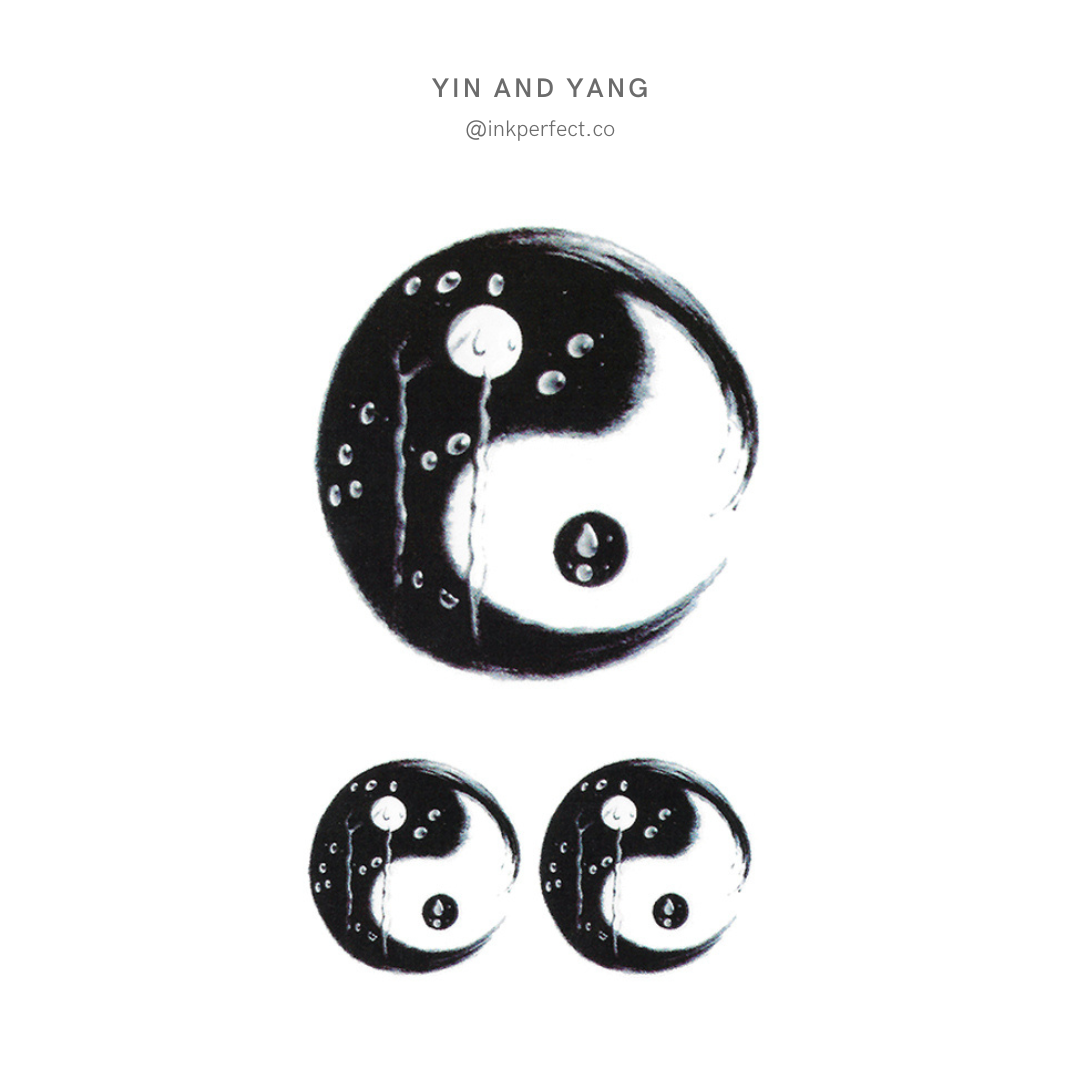 Yin and Yang | temporary tattoo 10cm x 6cm
