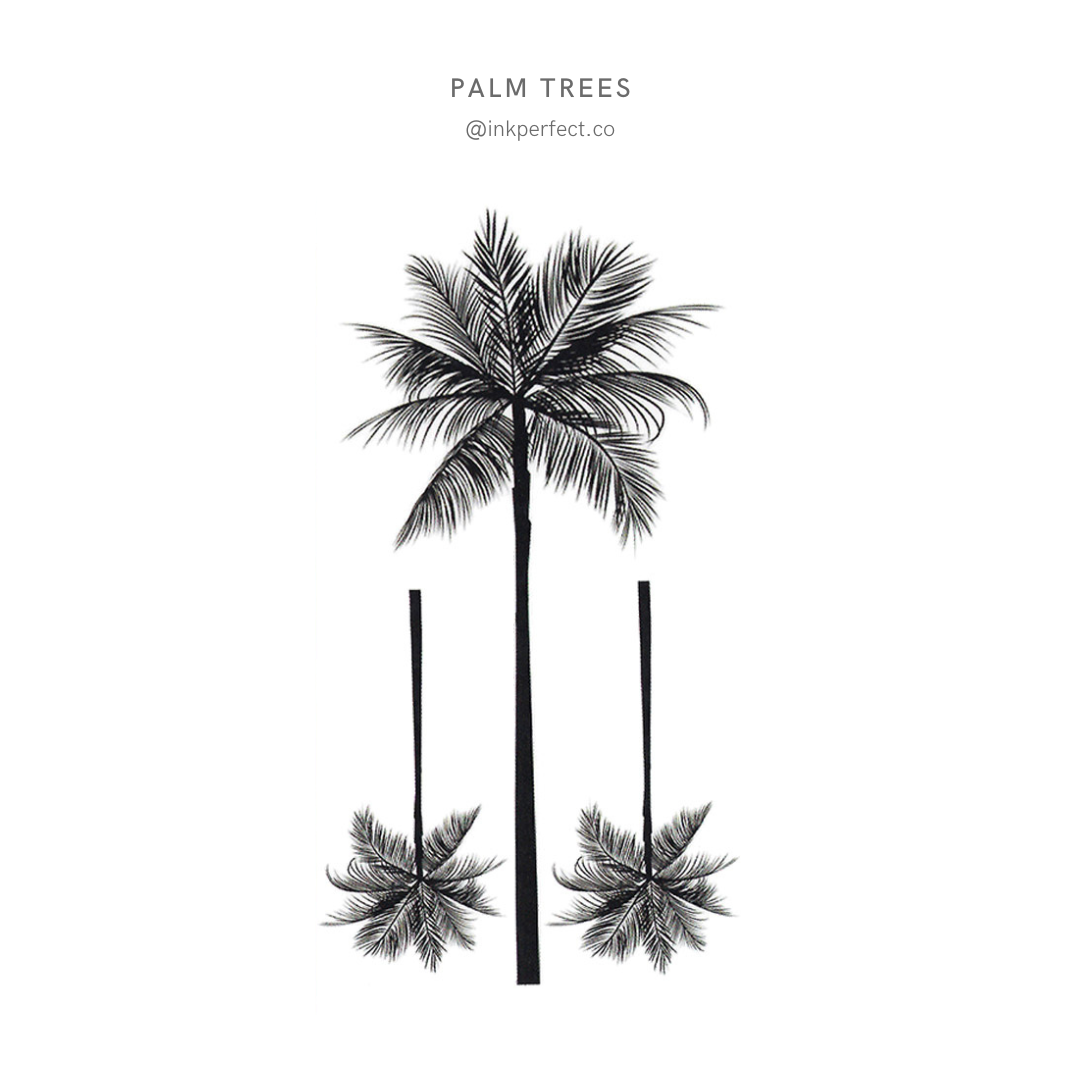 Palm trees | temporary tattoo 10cm x 6cm