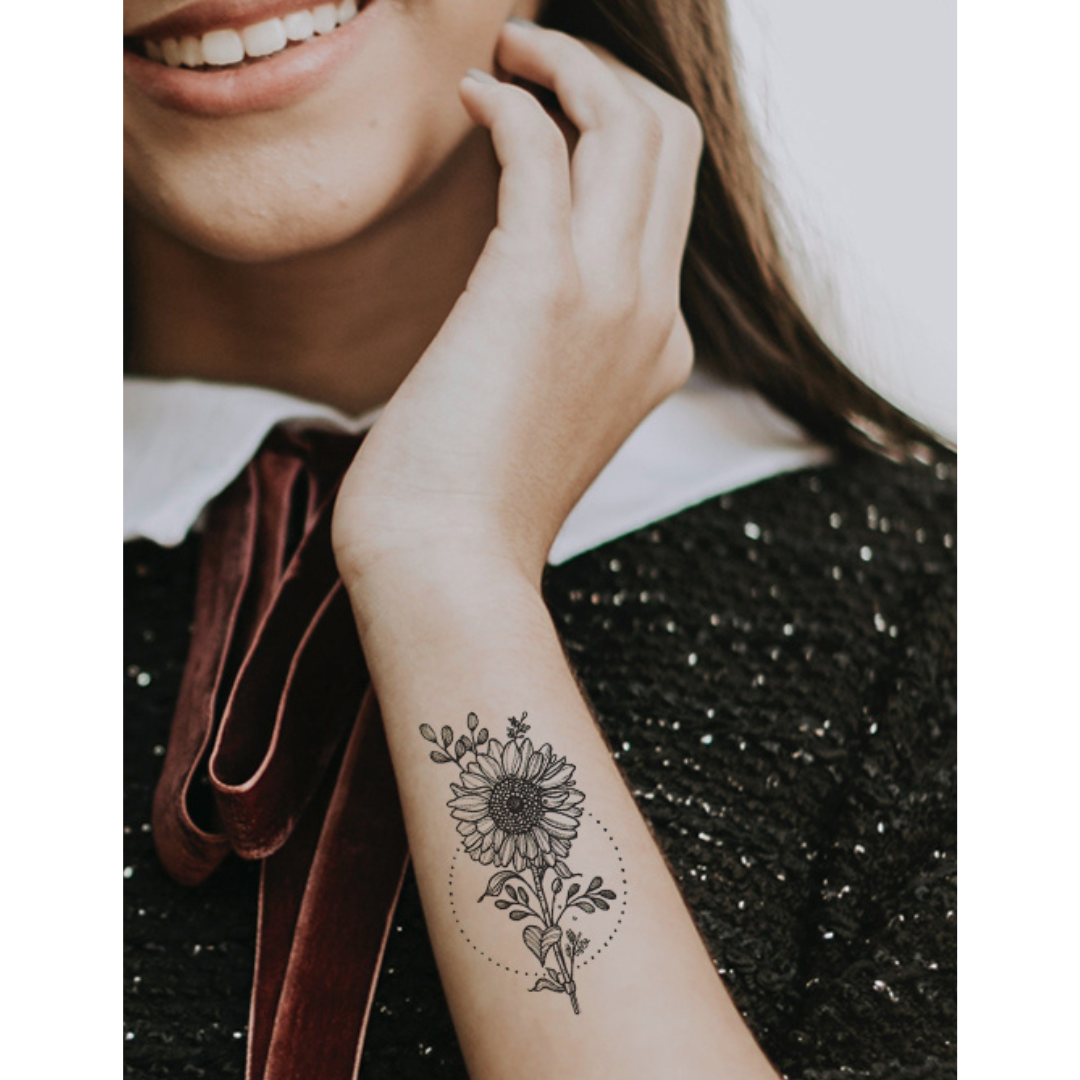 Sunflowers | temporary tattoo 10cm x 6cm