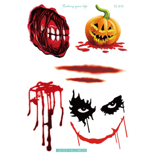 Halloween HTT810 (small sheet) | temporary tattoos