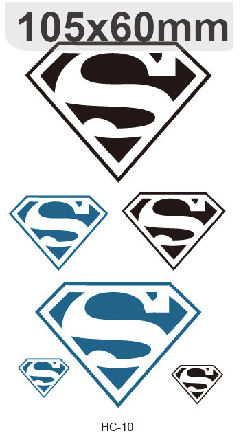 Superman | temporary tattoo 10cm x 6cm