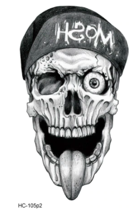 Skull | temporary tattoo 10cm x 6cm