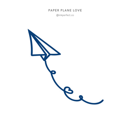 Paper plane love | inkperfect's Jagua 5cm x 5cm