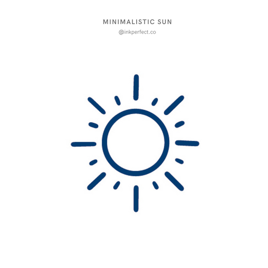 Minimalistic Sun | inkperfect's Jagua 5cm x 5cm
