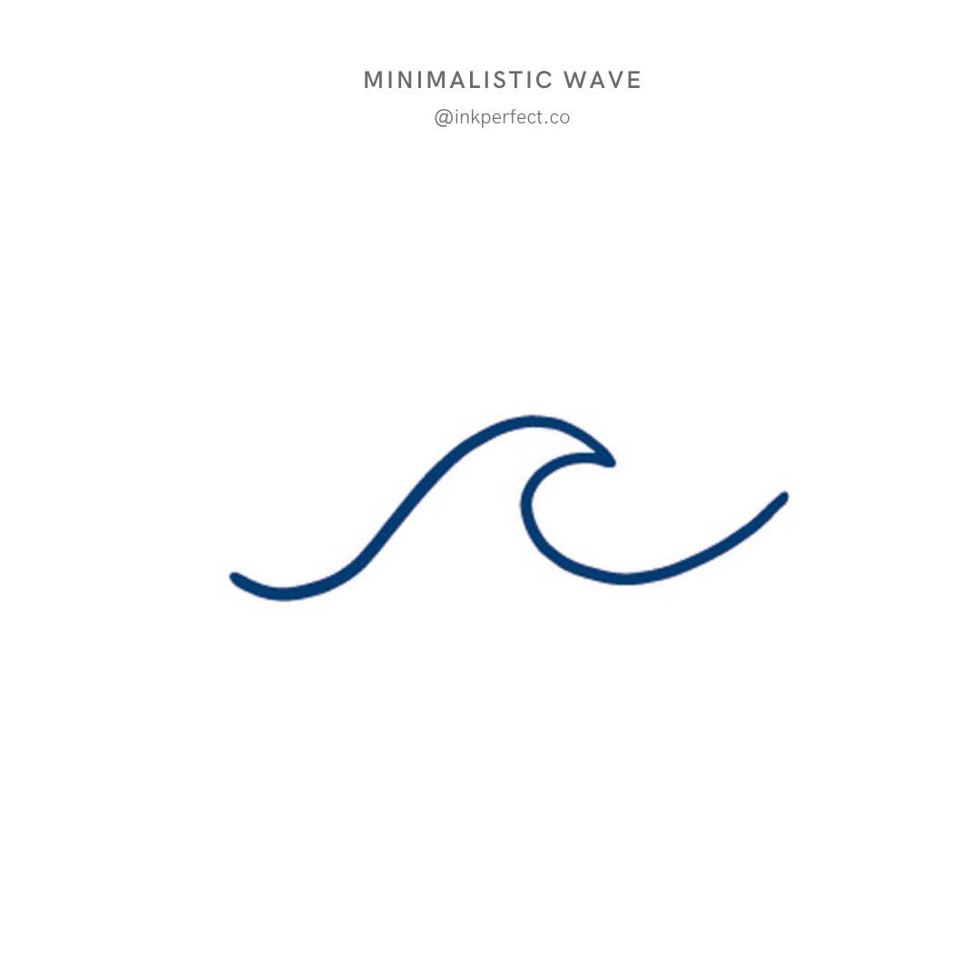 Minimalistic wave | inkperfect's Jagua 5cm x 5cm