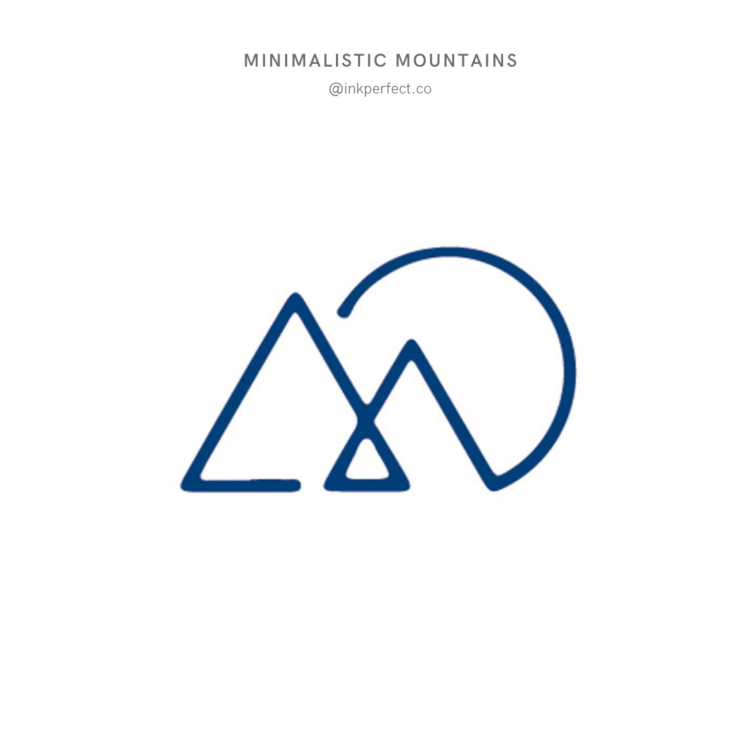 Minimalistic mountains | inkperfect's Jagua 5cm x 5cm