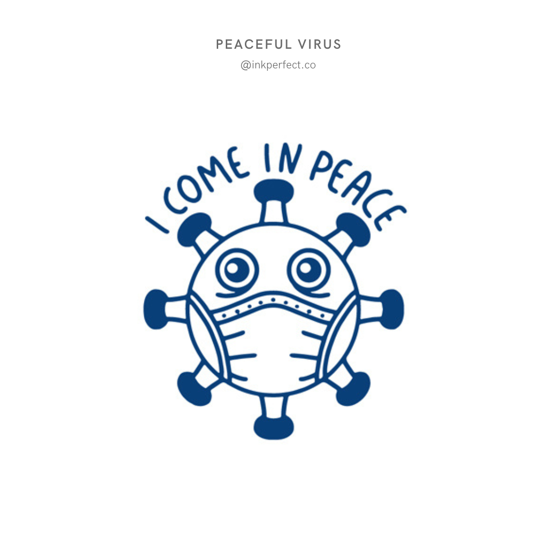 Peaceful virus | inkperfect's Jagua 5cm x 5cm