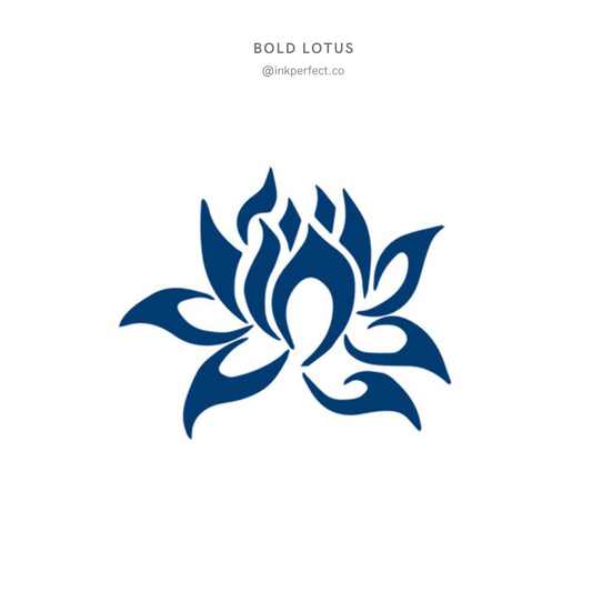 Bold lotus | inkperfect's Jagua 5cm x 5cm