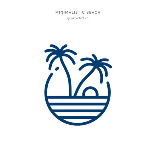 Minimalistic beach | inkperfect's Jagua 5cm x 5cm
