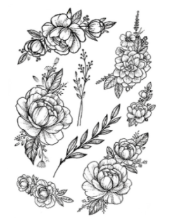 8 Flora | Half-sleeve size temporary tattoo