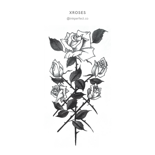 xroses | Thigh temporary tattoo